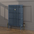 CI-RC813-BLU-FB-LS02 - Richmond Blue 4 Column Victorian Cast Iron Radiator H813mm x W395mm CI-RC813-BLU-FB-LS02 - Richmond Blue 4 Column Victorian Cast Iron Radiator H813mm x W395mm